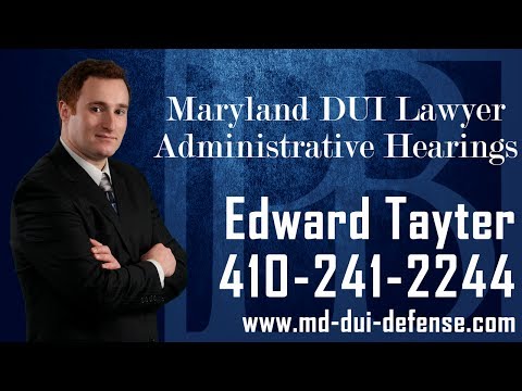 Maryland MVA lawyer Ed Tayter discusses important information you should know regarding the administrative suspension of an individual's driver license after a DUI arrest in the state of Maryland. If you are facing DUI charges, it is important to contact an experienced Maryland MVA attorney as soon as possible. A MD MVA attorney can review the facts and circumstances of your perspective matter, and work with you in formulating a strong defense.