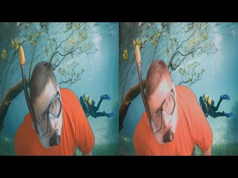 3D VIDEO . Underwater in 3D . Speargun