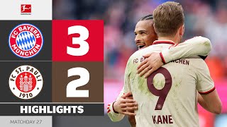 Sané-Brace In Narrow Victory! | FC BAYERN — FC ST. PAULI | Highlights | MD27 – Bundesliga 2024/25