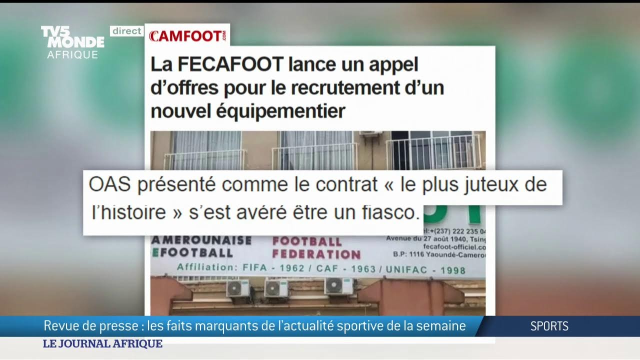 Le journal Afrique du vendredi 20 septembre 2024 sur TV5MONDE.