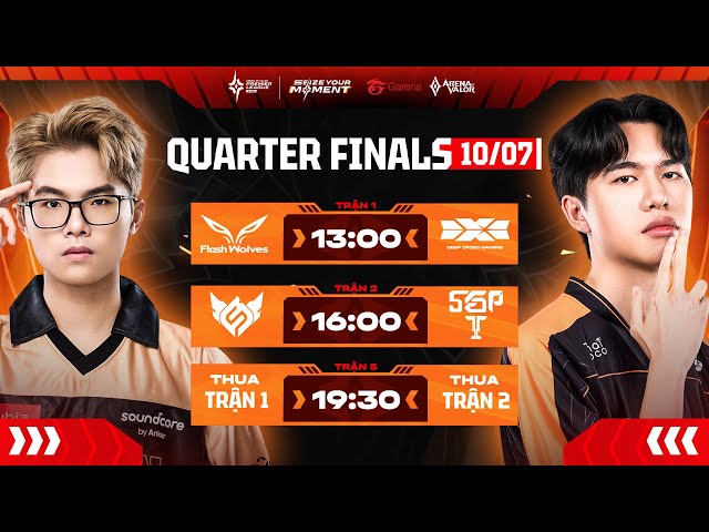 FW vs DCG |  FS vs SGP | DCG vs SGP | VÒNG TỨ KẾT - APL 2025 (NGÀY 10/07)