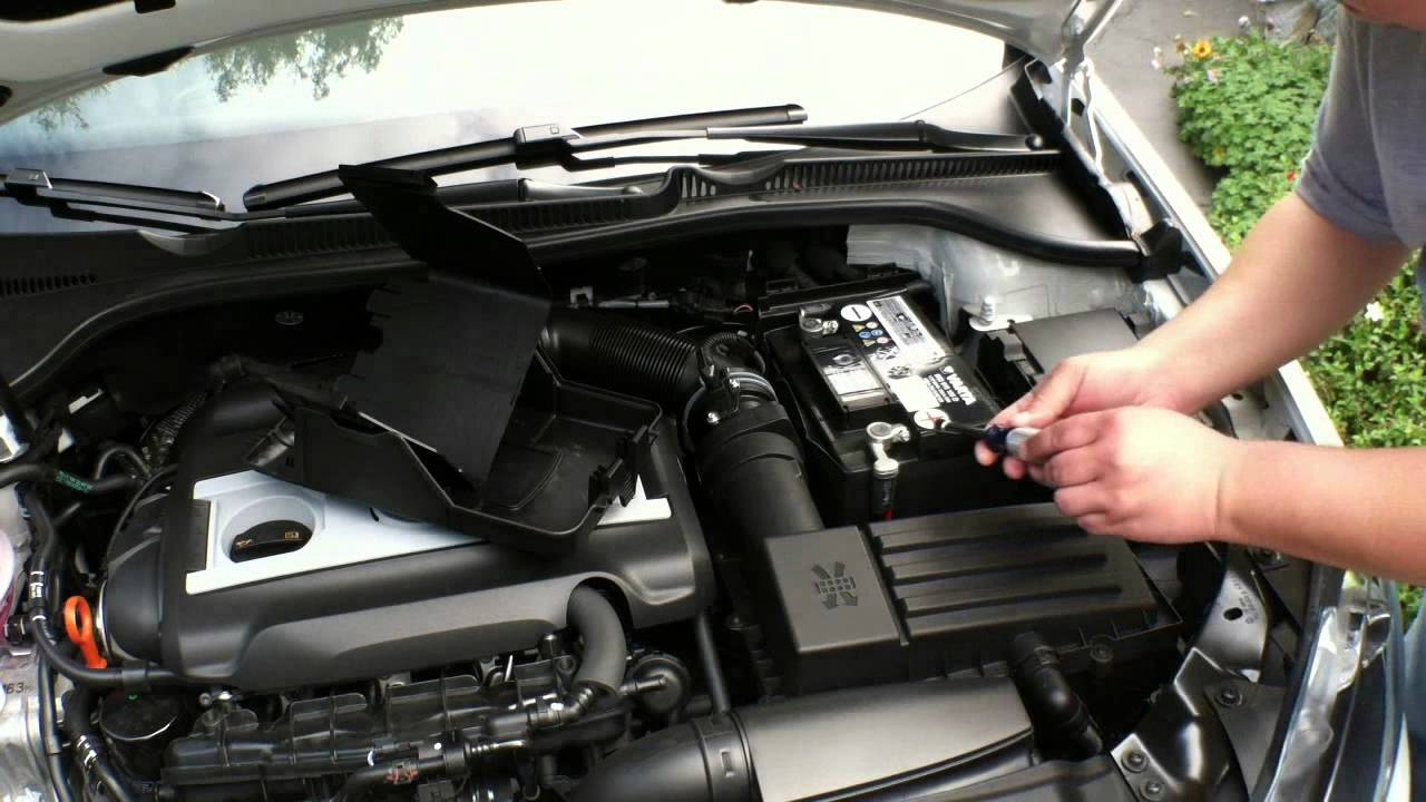 How To Remove Battery in MKVI GTI - YouTube 2009 vw cc engine diagram 