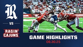 Game Highlights: Rice vs. Louisiana (Aug. 30, 2025)