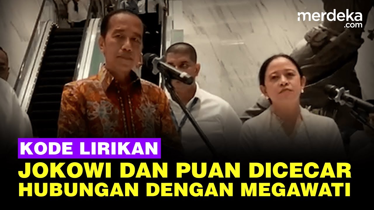 Kode Lirikan Jokowi dan Puan Dicecar Wartawan Soal Hubungan Dengan Megawati: Sudah Titip Salam