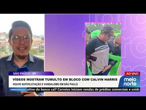 Tumulto em bloco com Calvin Harris | Programa da Tarde