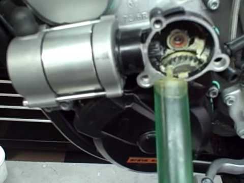 How to service a KTM 250 300 electric starter - YouTube wiring diagram for kawasaki mule 