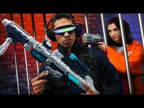 NERF Robot Prison Escape Challenge!