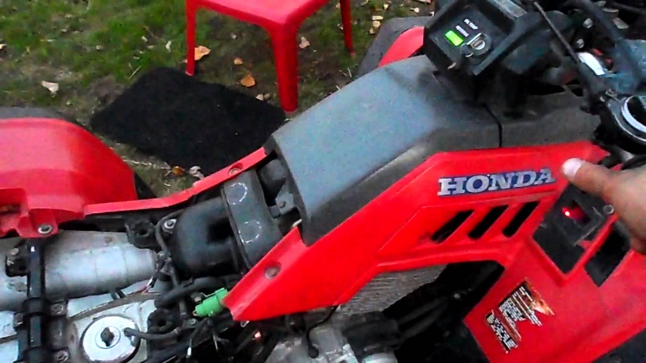 SAM 0351 - YouTube honda rancher 350 starter wiring 