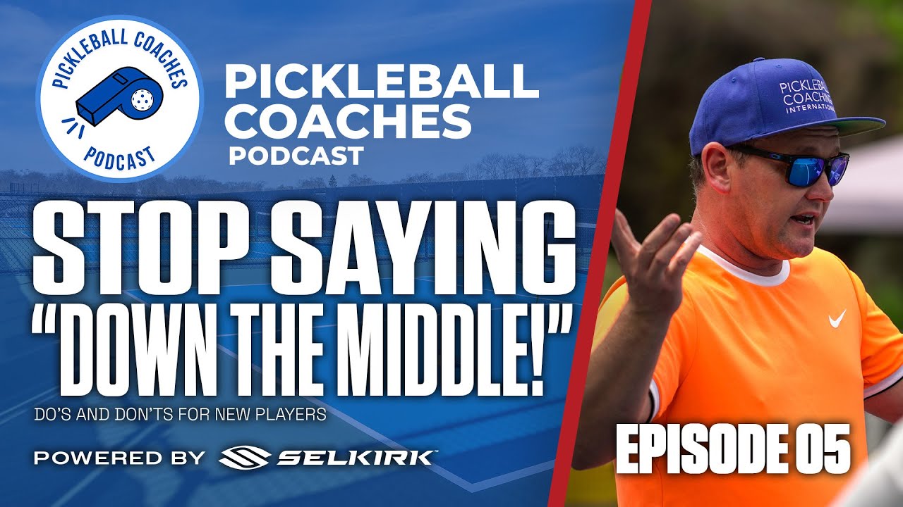 Why Great Coaches Should Rethink “Down the Middle” Serve Returns 🤔 | Pickleball Coaches Podcast
