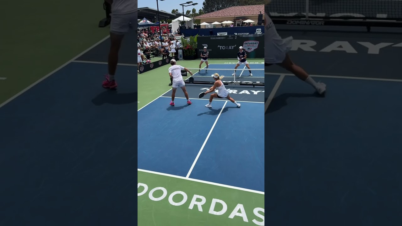 A perfect drop on the RUN 😮‍💨........🎥: @MajorLeaguePickleball #shorts #pickleball