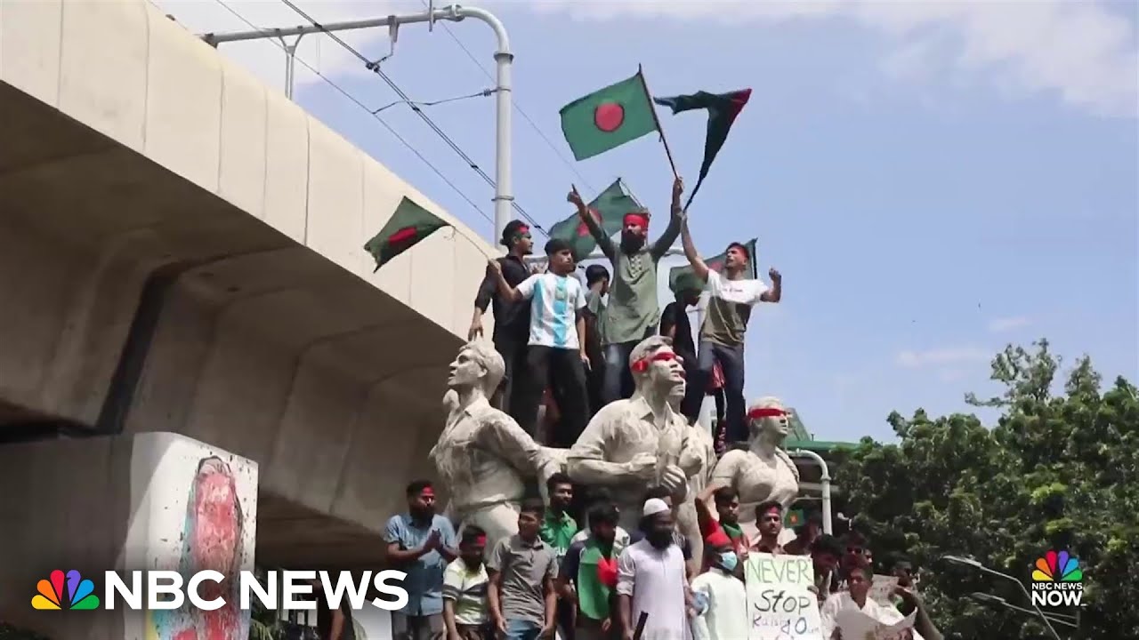 Bangladesh protesters call for end to ‘mafia state’ they say prime minister created 