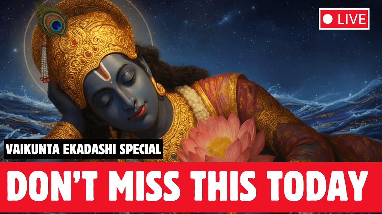 🔴 LIVE 🔴 Vaikunta Ekadashi Special | Powerful Vishnu Mantras for Peace & Prosperity