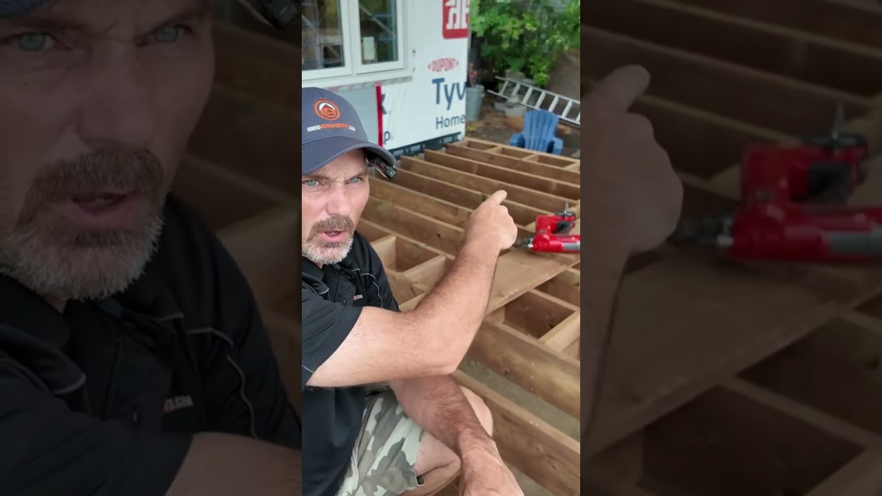 Deck framing #shorts