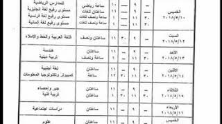 جدول امتحانات الشهادة الاعدادية 2018 الترم الثاني محافظة المنيا ...