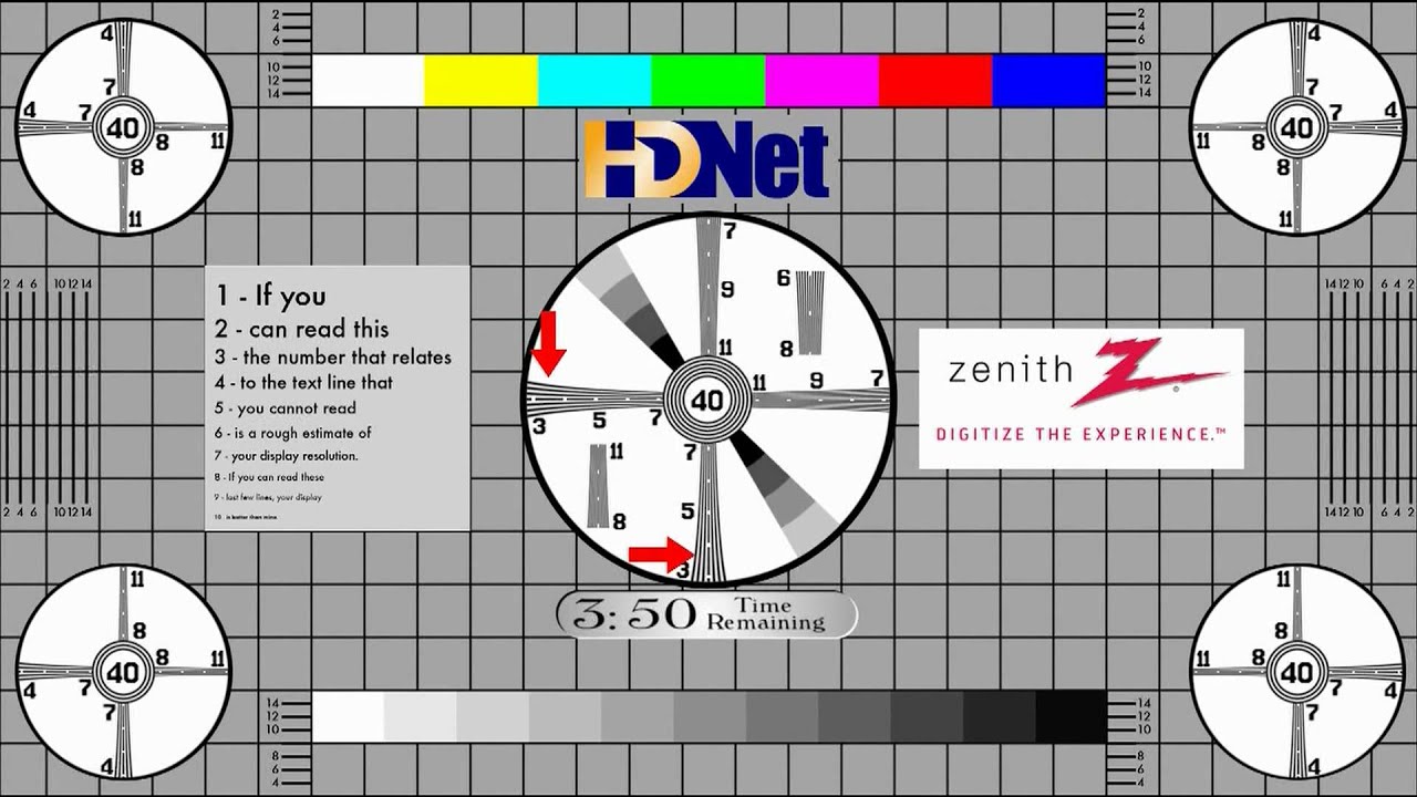 Online Full HD Monitor Test [ Professional Pattern ] HD 1080p YouTube