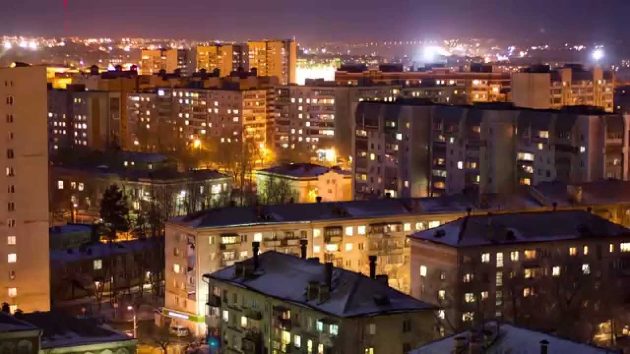 Хабаровск Зима Full HD Time lapse - YouTube