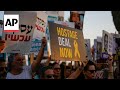 Protesters in Tel Aviv continue calls for Netanyahu to complete deal to free Israeli hostages