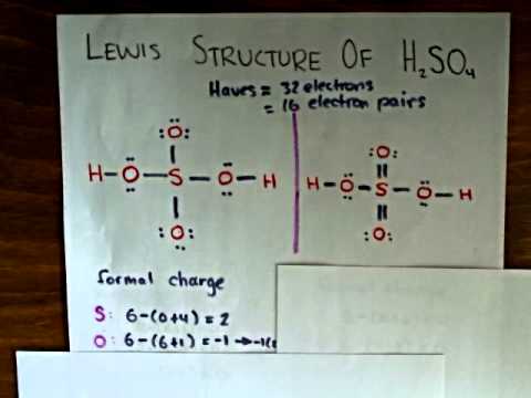 H2so4 Lewis Dot Structure