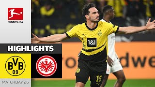 BVB Back on CL Course! | Borussia Dortmund — Frankfurt 3-1 | Highlights | Matchday 26 – Bundesliga