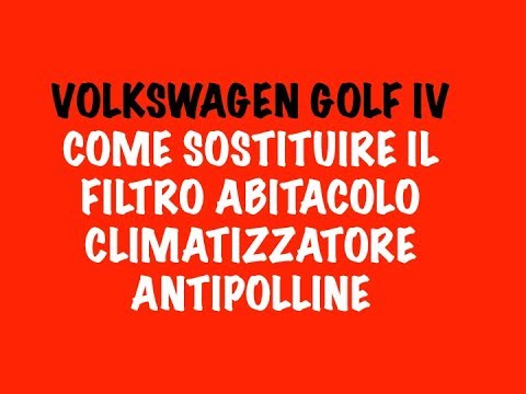 Sostituzione del filtro abitacolo megane 3