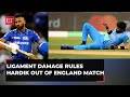 Hardik Pandya ruled out of WC match against England, due to sprain in ankle