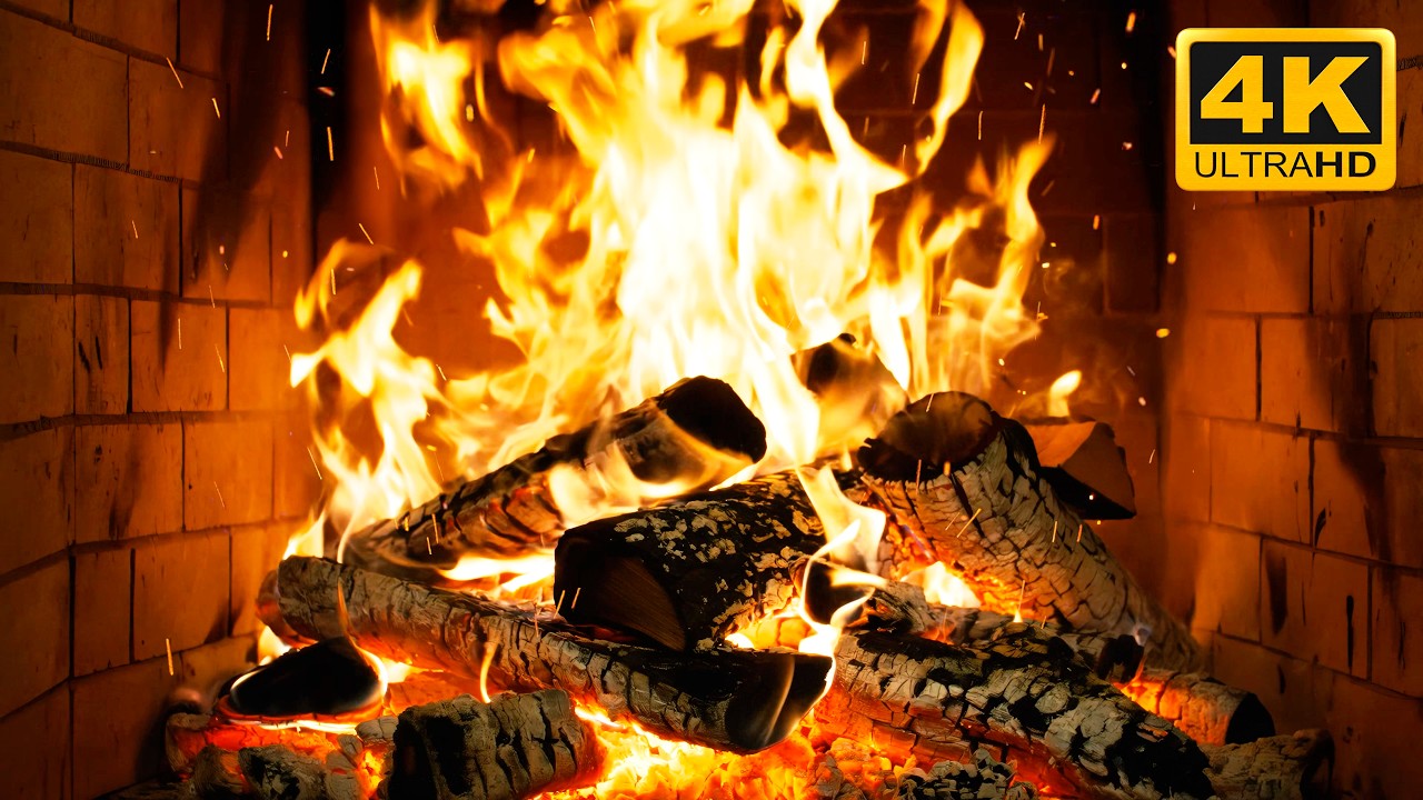 🔥 The Most Soothing Fireplace with Gentle Firelight and Whispering Crackles for Long Sleep Sessions