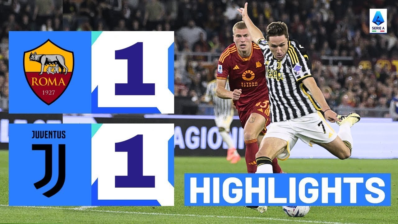 Highlights AS ROMA vs JUVENTUS | 2 thủ môn thi nhau cản phá như thần, Lukaku chớp thời cơ tỏa sáng