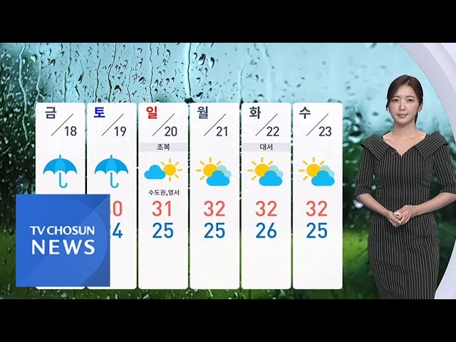 [날씨] 중부·전북 폭우…시간당 최대 80㎜ [뉴스퍼레이드]