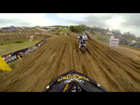 GoPro HD: Jason Anderson Lap 1 Moto 1 - High Point MX Lucas Oil Pro Motocross Championship 2013 