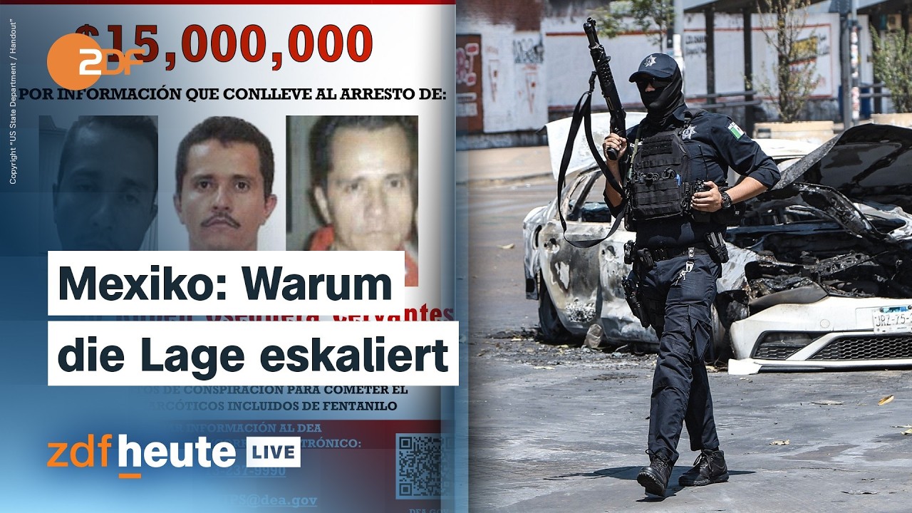 Drogenboss „El Mencho“ getötet: Was die Unruhen in Mexiko bedeuten | ZDFheute live
