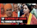 Rajasthan Assembly Elections: BJPs Big Guns File Nomination Papers
