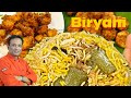 Vegetarian biryani - stuffing snake Gourd and accompanied with chicken 65 farming with Vahchef