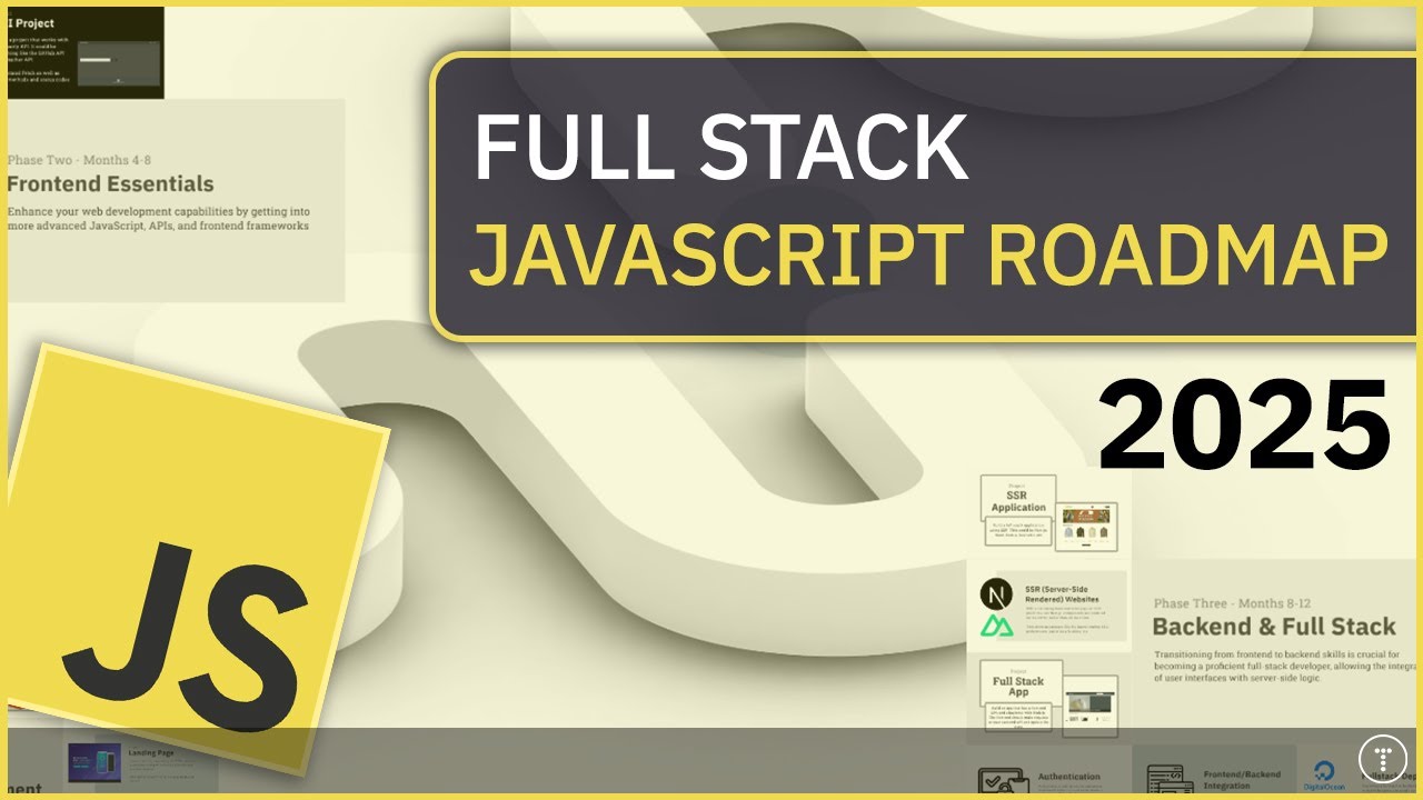 Full Stack Javascript Developer Roadmap 2025 Full Stack Javascript Developer Roadmap 2025