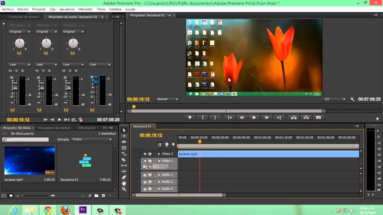 Editar y Grabar Audio Para Un Video Con Adobe Premiere Pro CS6 - YouTube