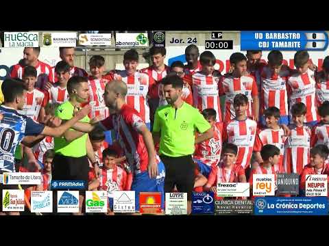 (RESUMEN Y GOLES)  UD Barbastro 3-0 CDJ Tamarite / Jornada 24 / 3ª División