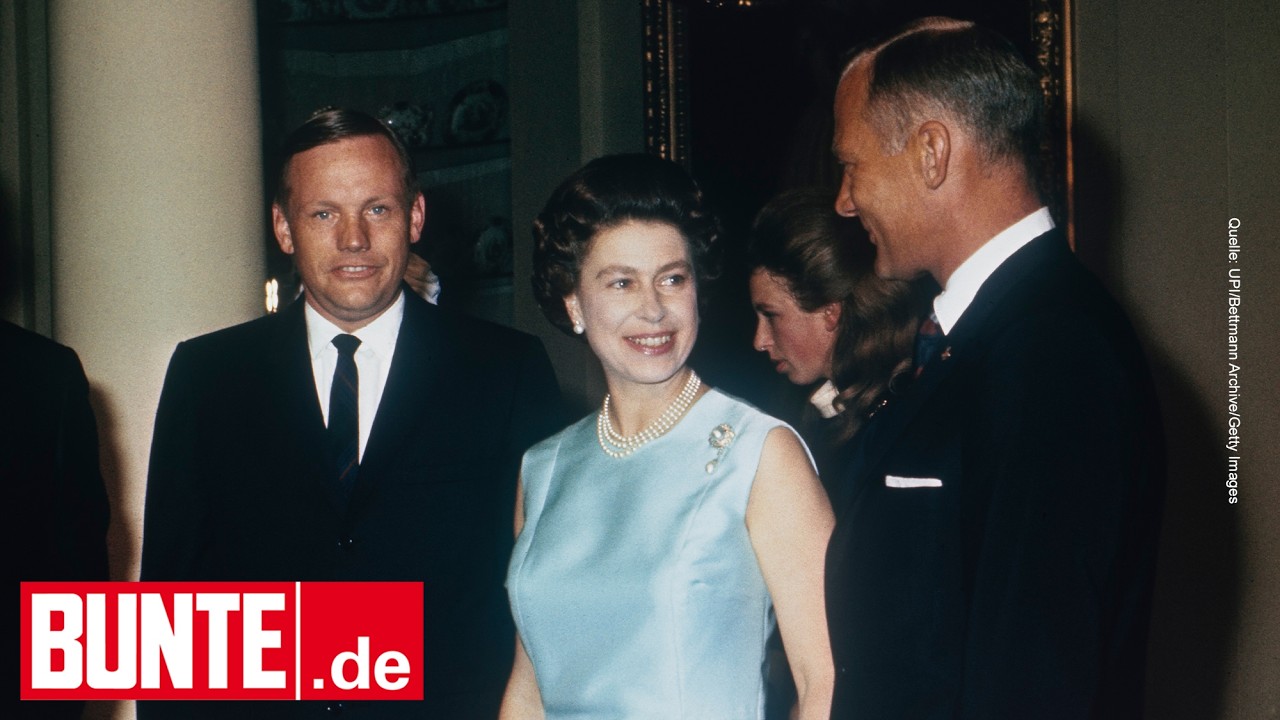 Nach erster Mondlandung - So lief das Treffen der Queen mit Armstrong, Aldrin und Collins ab