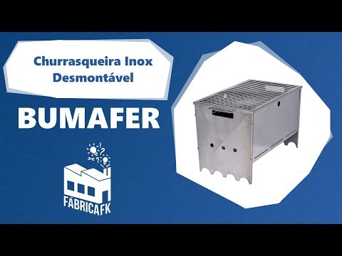 Churrasqueira Inox Pequena Desmontável Bumafer - Vídeo explicativo