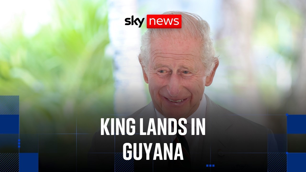 King Charles arrives in Guyana on Caribbean tour