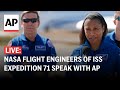 LIVE: NASA astronauts at the space station speak with The Associated Press