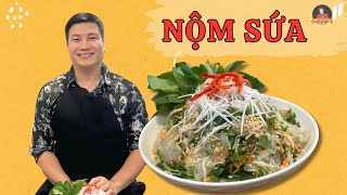 Nộm sứa – món khai vị giòn ngon, thanh vị, đã miệng | Cùng Cháu Vào Bếp