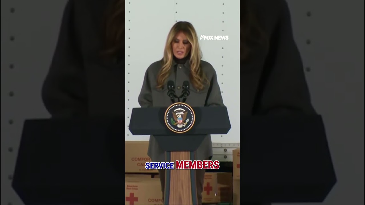 WATCH: First Lady Melania Trump praises the spouses of American military heroes #shorts #usa #news