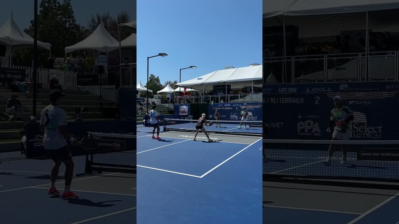 Sharp shot down the middle ✨ #pickleball #athlete #sports #explore #shorts