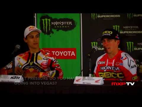 250 East - Hahn, Musquin - Las Vegas Press Conference - Monster Energy Supercross (MXPTV) 