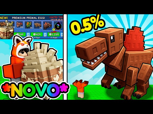 Consegui o SPINOSAURUS ULTRA RARO no GROW A GARDEN