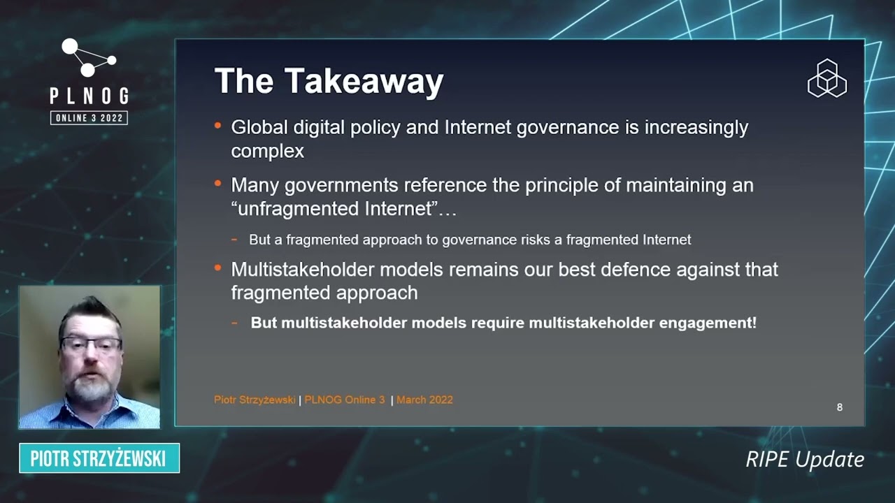PLNOG ONLINE 3: RIPE NCC & RIPE Update (Piotr Strzyżewski)