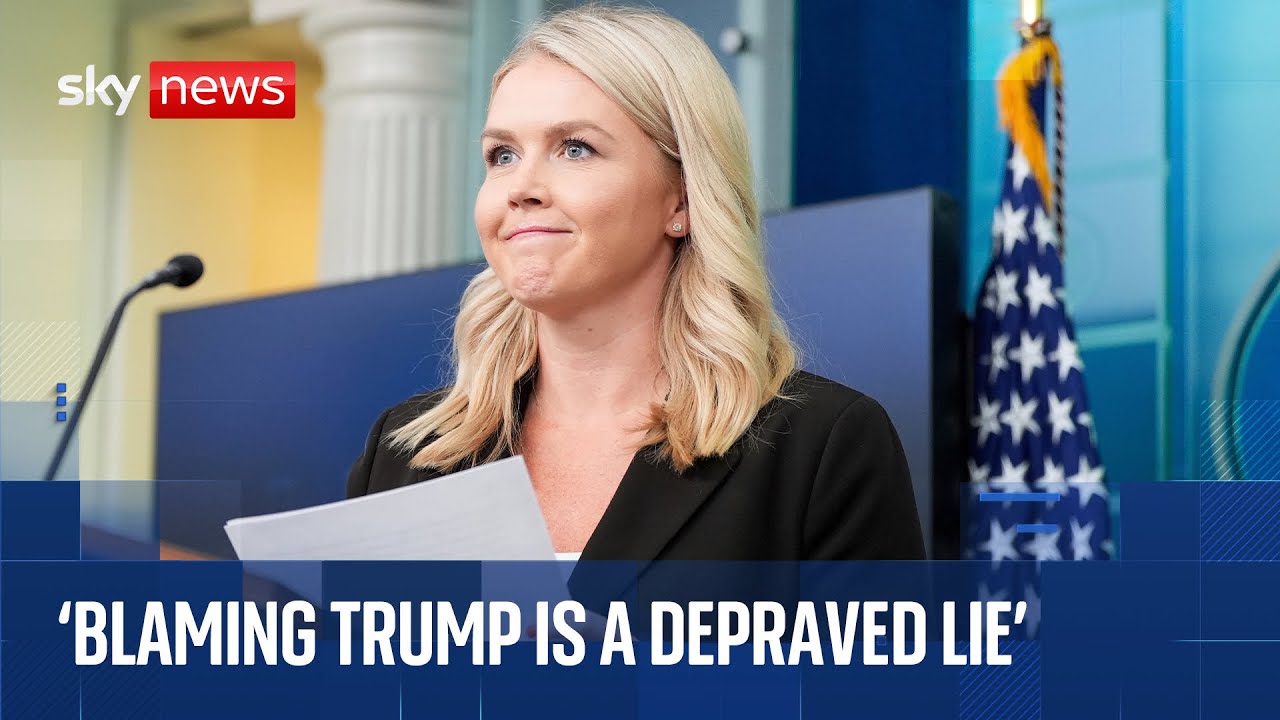 White House press secretary Karoline Leavitt gives news briefing after deadly Texas floods