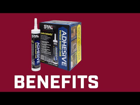 SRW Products Introduces a New Adhesive Technology to Lock Stone Into Place Instantly on Vertical Surfaces SRW Products Introduces a New Adhesive Technology to Lock Stone Into Place Instantly on Vertical Surfaces