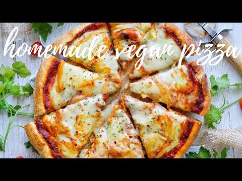 THE BASICS: HOMEMADE VEGAN PIZZA WITH THE BEST VEGAN MOZZARELLA [NUT FREE] | PLANTIFULLY BASED
