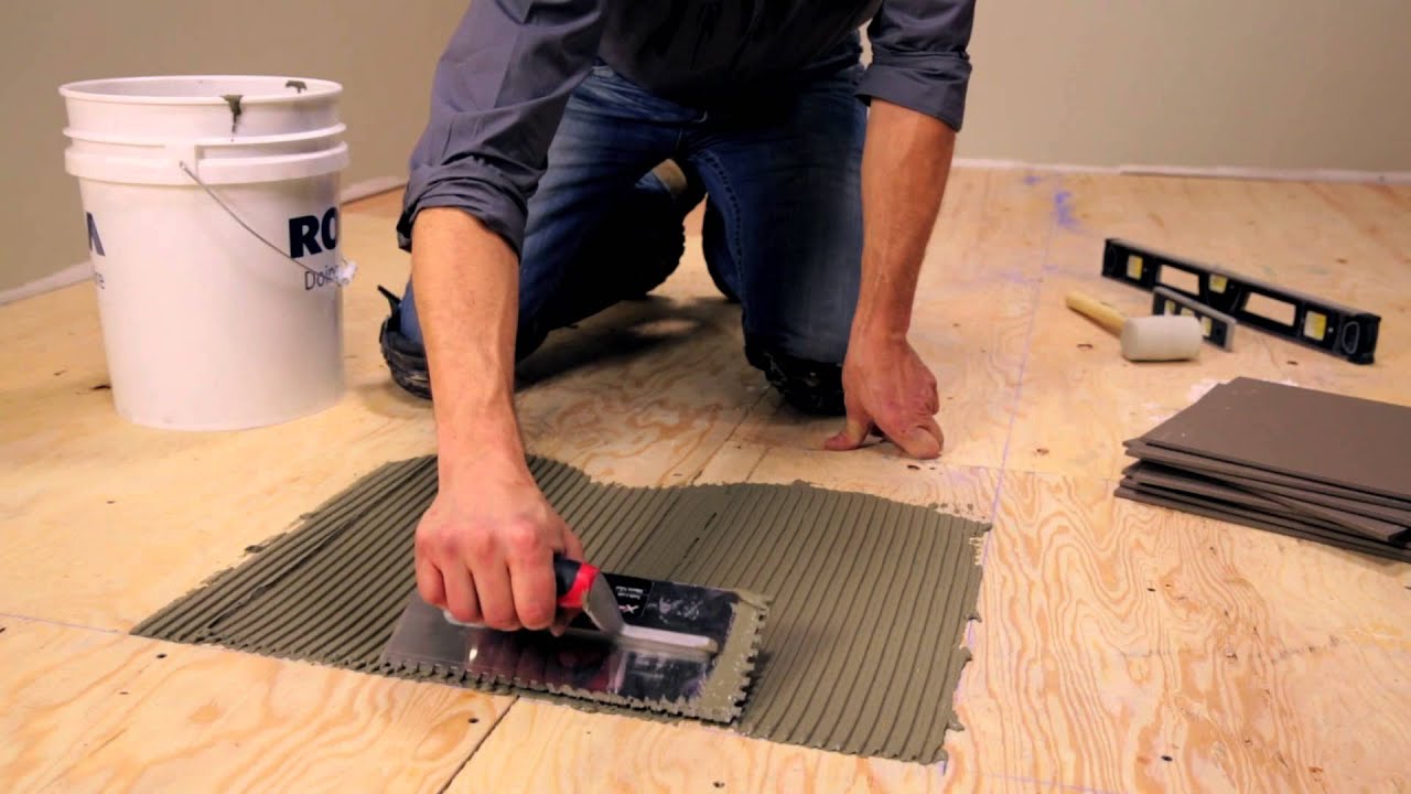 RONA How To Lay Floor Tiles YouTube