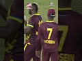 #T20WorldCupOnStar: Andre Russell cleans up Robinson Obuya | #WIvUGA